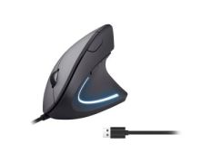 Ratón Vertical Ergonómico Equip USB, 6 Botones, 3200DPI - Color Negro