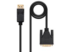 CONVERSOR DE DISPLAYPORT A DVI - Nanocable, 2 metros