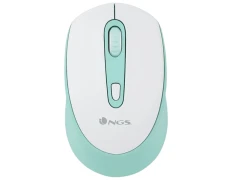 Mouse NGS SMOG MINT-RB 2400 DPI en Blanco y Verde - Alta performance