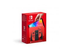 Nintendo Switch OLED Mario Red Edition + Base + 2 Mandos Joy-Con