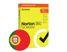 Norton 360 Mobile Portugués - Antivirus para 1 Usuario en 1 Dispositivo - 12 Meses