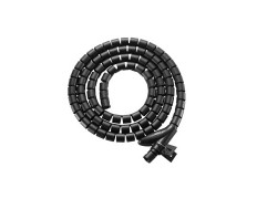 ORGANIZADOR DE CABLES EN ESPIRAL CON CLIP, EQUIP 1 METRO - COLOR NEGRO