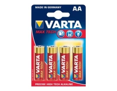 Pilas Varta AA Long Life Max Power LR06 - Pack 4 unidades