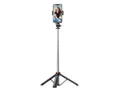 Palo Selfie C13D con Led y Trípode Extensible para Móviles y Cámaras - Mando Inalámbrico Negro