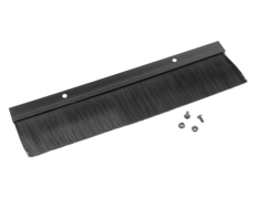 PANEL CEPILLO ENTRADA CABLES 19" NEGRO AK-1102-B
