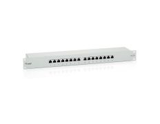 Patch Panel Equip 16 Puertos CAT6 Apantallado Gris Claro