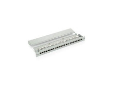 PATCH PANEL CATEGORÍA 5e APANTALLADO - 24 PUERTOS (RAL7035)