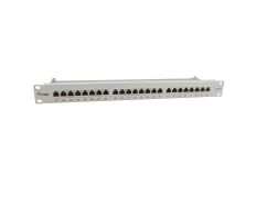 PATCH PANEL EQUIP 24 PUERTOS CATEGORÍA 6A APANTALLADO GRIS CLARO