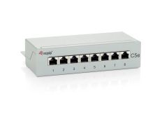 Patch Panel Equip 8 Puertos Categoría 5e Apantallado Sobremesa