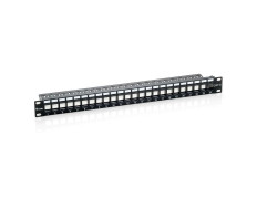 Patch Panel Cat.6 Vacío 24 Puertos Keystone 1U