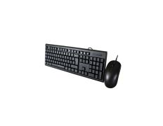 TECLADO Y MOUSE COOLBOX NEGRO RESISTENTE A SALPICADURAS 1000DPI
