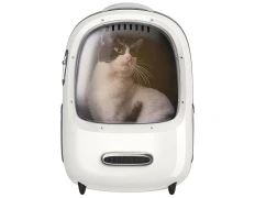 PETKIT Breezy Dome 2 Blanco - Mochila de Viaje para Perros y Gatos