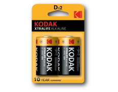 Pilas Alcalinas Kodak LR20 D Xtralife - Pack 2 Unidades (Incluye Ecotasas)