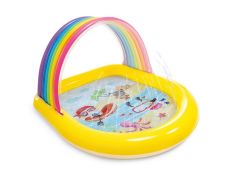 Piscina Infantil Intex Rainbow Arch Spray 84L