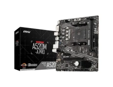 Placa Base MSI A520M-A PRO M-ATX AM4 HDMI DVI-D LAN 2xDDR4 3200MHz 1xM.2