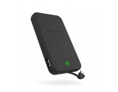 Powerbank Energy System 5000 mAh con cable integrado Negro