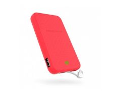 Powerbank Energy System 5000 mAh con cable integrado Rojo