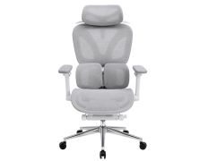 Powerbasic Silla de Oficina Ergonómica Beja Gris