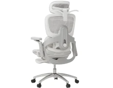 Powerbasic Silla Ergonómica Gris Elvas - Oficina Marca OEM