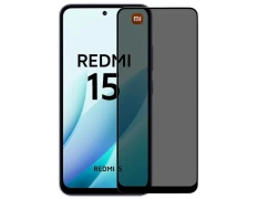 Protector Antiespía de Cristal Templado para Xiaomi Redmi 15 4G/5G