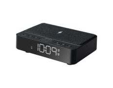 RADIO DESPERTADOR AIWA CR-30BK CARGA INALAMBRICA USB LED FM REGULABLE 5W