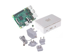 Raspberry kit Pi 3+ Caja blanca+ Fuente 5.1v blanco