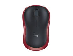 RATÓN ÓPTICO LOGITECH M185 WIRELESS ROJO