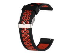 Correa Universal Silicona 20mm Smartwatch Xiaomi Amazfit Samsung Huawei Realme Ticwatch - Rojo