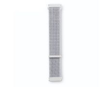 Correa Universal Nailon 22mm para Smartwatch Xiaomi/Amazfit/Samsung/Huawei/Realme/Ticwatch - Marca CROCOCASE - Blanco