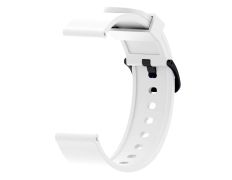 Correa Universal Silicona Gum 20mm para Smartwatch Xiaomi/Amazfit/Samsung/Huawei/Realme/Ticwatch - Blanco
