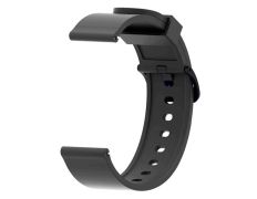 Correa Universal Silicona 20mm para Smartwatch Xiaomi/Amazfit/Samsung/Huawei/Realme/Ticwatch - CROCOCASE - Negro