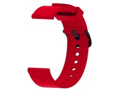 Correa Universal Silicona Gum 20mm para Smartwatch Xiaomi/Amazfit/Samsung/Huawei/Realme/Ticwatch - Rojo