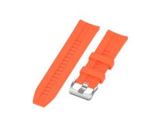 Correa Universal Silicone Rut 20mm para Smartwatch Xiaomi/Amazfit/Samsung/Huawei/Realme/Ticwatch - Naranja