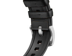 Correa Universal Cuero Premium 22mm para Smartwatch Xiaomi/Amazfit/Samsung/Huawei/Realme/Ticwatch - CROCOCASE - Negro