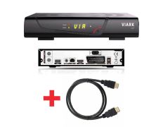 Receptor Satélite Viark HD SAT H265 + Cable HDMI