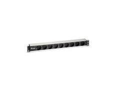 Regleta de Alimentación Aluminio Rack 19" 1U 9 Tomas