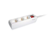 Regleta de alimentación Equip con 3 tomas, cable de red de 1.5 metros y botón de apagado/encendido