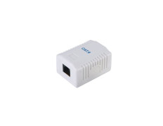 ROSETA DE SUPERFICIE RJ45 CATEGORÍA 6 1 HEMBRA BLANCA - Marca EQUIP