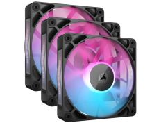 Ventilador Auxiliar Corsair RX120 iCUE Link RGB 120mm Triple Pack Negro