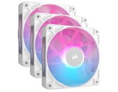 Ventilador Auxiliar Corsair RX120 iCUE LINK RGB 120mm Blanco Pack Triple