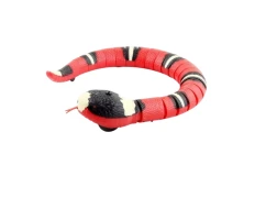 Serpiente Astuta Roja con Detección Inteligente - Juguete Interactivo para Gatos