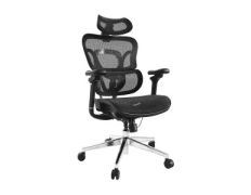 Silla de Oficina Ergonómica Equip 651051 Premium Negro Tapicería Malla 5 Posiciones