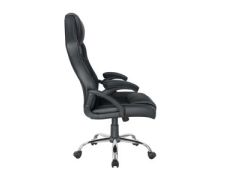 SILLA DE OFICINA ERGONÓMICA EQUIP COLOR NEGRO RECUBRIMIENTO PU DE ALTA CALIDAD DISEÑO