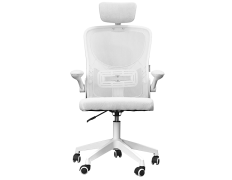 SILLA ERGONOMICA MARS GAMING BLANCO MALLA TRANSPIRABLE CON REPOSACABEZAS