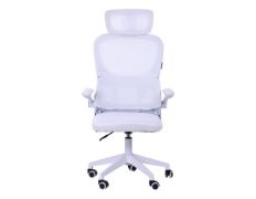 SILLA GAMING MARS ERGONÓMICA BLANCA CON SOPORTE LUMBAR Y MALLA TRANSPIRABLE