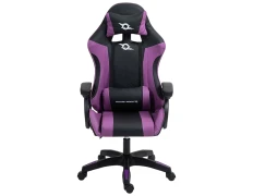 Silla Gaming PowerGaming Negro y Lila - Comodidad y Estilo para Jugadores