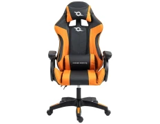 Silla Gaming PowerGaming Negro y Naranja - Ideal para Juego o Trabajo