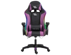 PowerGaming LED RGB Silla Negro y Lila