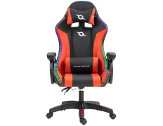 PowerGaming Silla LED RGB Negro+Rojo