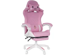 Silla Gaming PowerGaming Sakura Neko con reposapiés - Comodidad y estilo para videojuegos